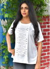 White Colour PEAFOWL PEAFOWL VOL-72 Latest Fancy Designer Party Wear Pure Rayon Neckline Top Collection 1096